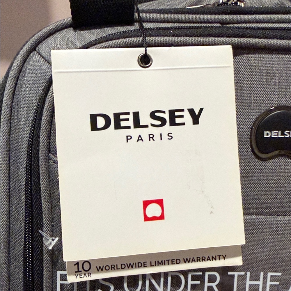 Delsey Paris Depart 2.0 Gray Under-Seat Travel Bag with Multiple Pockets, Wheels - Picture 11 of 16